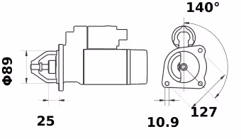 Letrika | Démarreur IS1029 24V 4,0KW