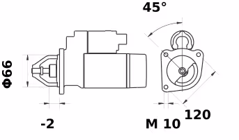 Letrika | Démarreur IS1075 12V 1.4KW