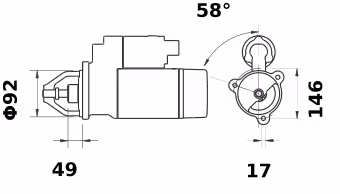 Letrika | Démarreur IS1102 24V 4KW