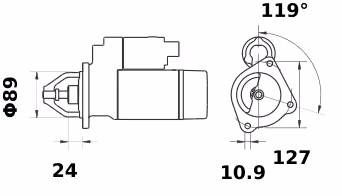 Letrika | Démarreur IS1105 12V 4.2KW