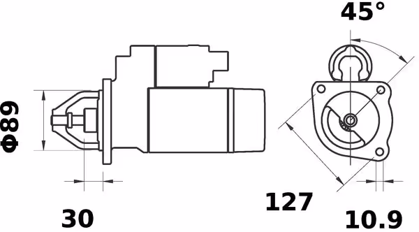 Letrika | Démarreur IS1109 12V 4.2KW
