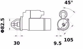 Letrika | Démarreur IS1154 12V 2,6KW