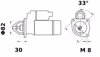 Letrika | Démarreur IS1176 24V 3KW