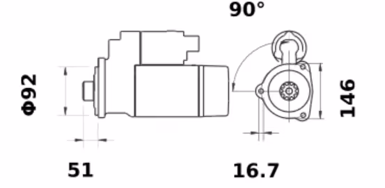 Démarreur IS1178 12V 6.5Kw | Letrika