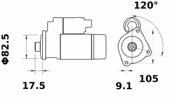 Letrika | Démarreur IS1192 12V 2KW