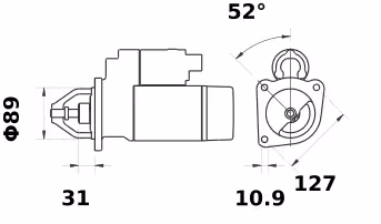 Letrika | Démarreur IS1238 24V 4KW