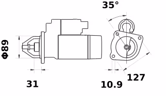 Letrika | Démarreur IS1261 24V 4.0KW
