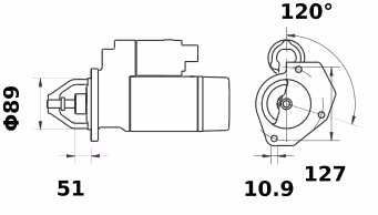 Letrika | Démarreur IS1264 24V 4.0KW