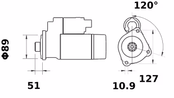 Letrika | Démarreur IS1277 24V 4KW