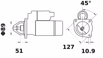 Letrika | Démarreur IS1323 12V 3.2 KW