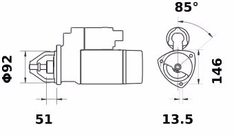 Letrika | Démarreur IS9142 24V 6.2KW