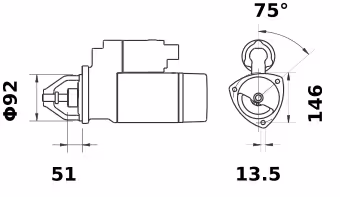 Letrika | Démarreur IS9143 24V 6.2KW