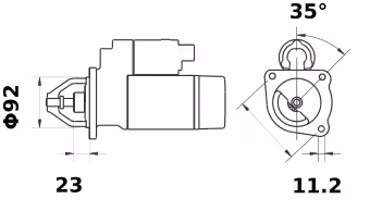 Letrika | Démarreur IS9331 12V 2.3KW