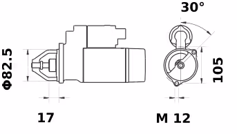 Letrika | Démarreur IS9411 12V 1.2KW