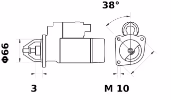 Letrika | Démarreur IS9416 12V 1.4KW