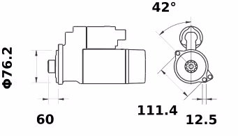 Letrika | Démarreur IS9431 12V 1.1KW