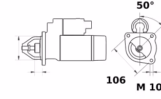 Letrika | Démarreur IS9442 12V 0.85KW