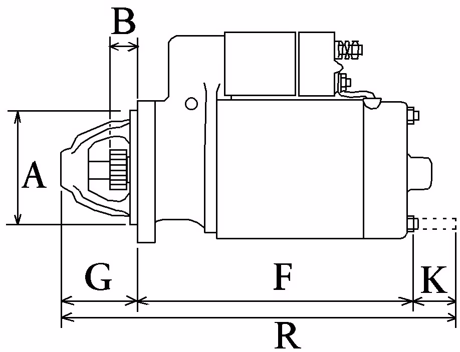 DEMARREUR JCB REF 714/40369