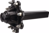 Demi essieu non freinée Monroc 8 axes M18 C80x80 mm