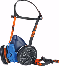 DEMI MASQUE A BAIONNETTES SILICONE GRIS