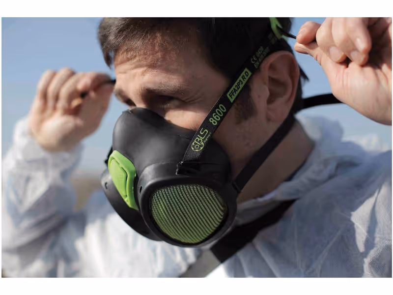 Demi-masque sans entretien avec protection A2P3 BLS 8600