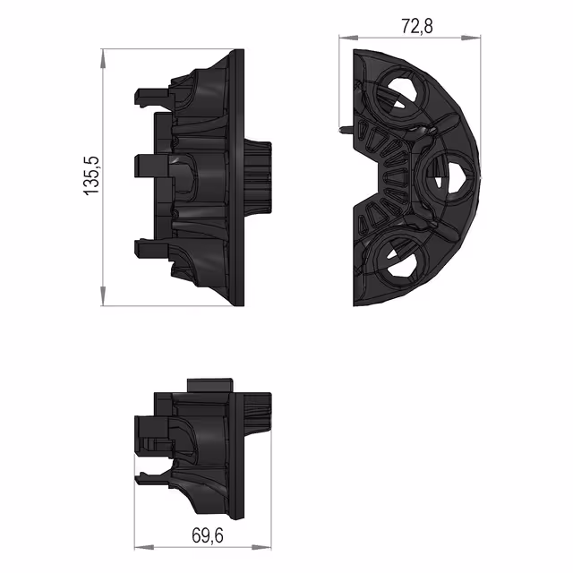 DEMI SUPPORT DE BLOC ROTOR N1 SIP 30111204