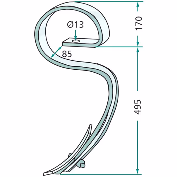 Dent dechaumeur complète Adaptable