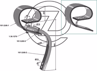 Dent cultivateur Gauche Adaptable