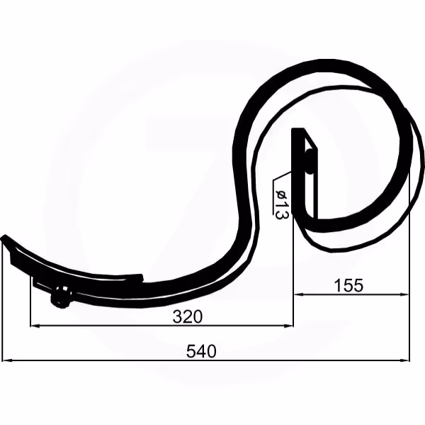 Dent vibroculteur Agrilla Nova 201470 Adaptable
