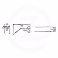 Dent andaineur Kuhn 577.017.00 Adaptable