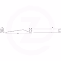 Dent andaineur Pöttinger 436,031 Adaptable