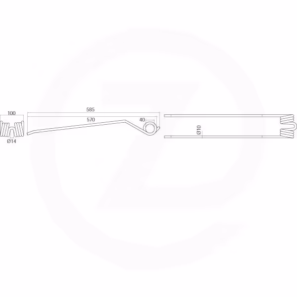 Dent andaineur JF Stoll 0.65.43.40 Adaptable