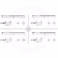 Dent de chargeur droite 810 mm 36 mm Adaptable