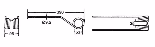 Dent faneuse Fella 487922, 487734, 488072, 150862 Adaptable