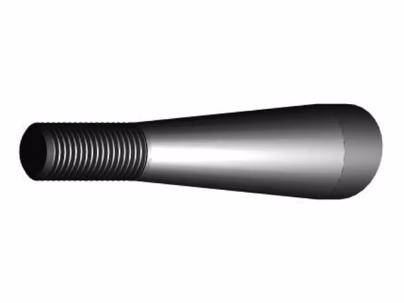 Dent de fourche - Droite 1000mm, Filetage: M22 x 1.50 (H - fluted)