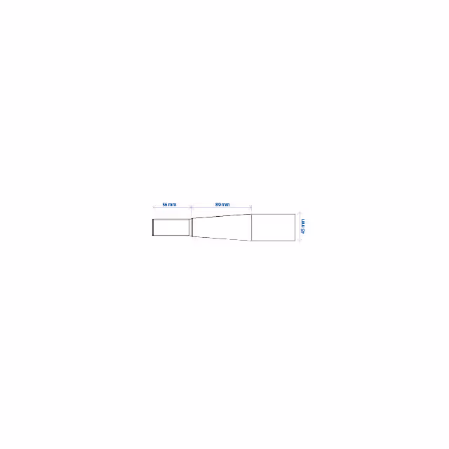 Dent de fourche ø45 lg 1250 m30x2 cl profil h