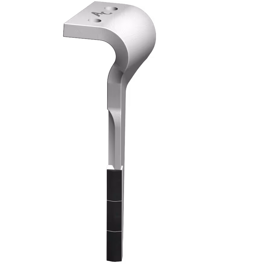 Dent de herse rotative Alpégo Droite D07400 3P Carbure