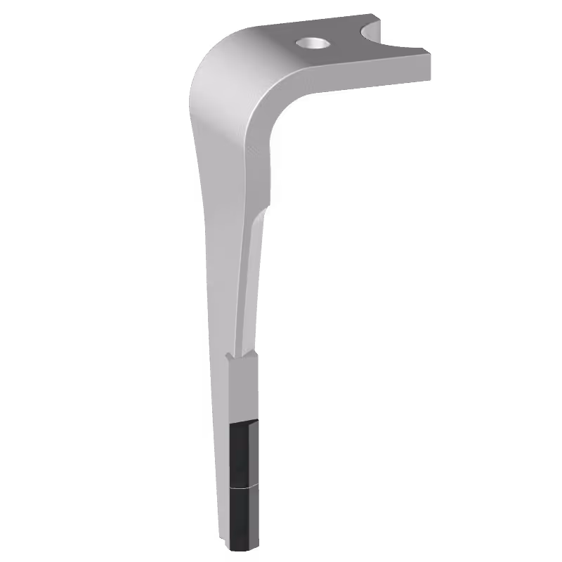 Dent de herse rotative 2 plaquettes Sulky Gauche 980319 carbure