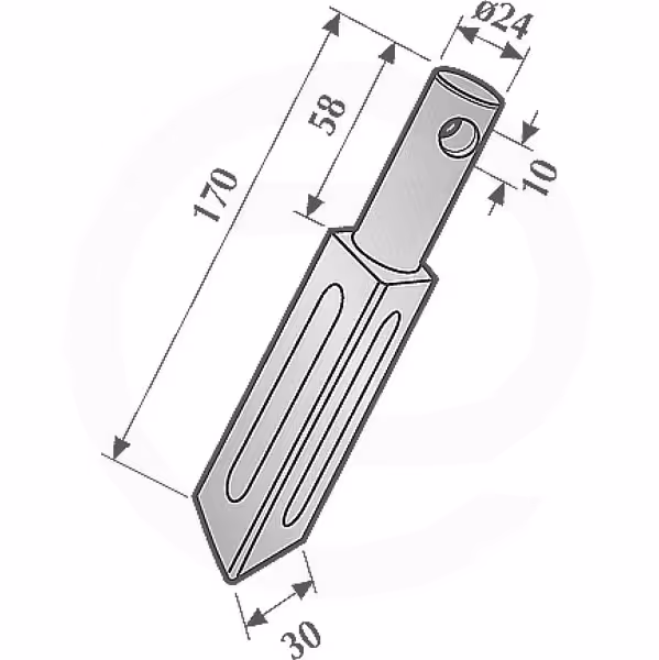 Dent de rototiller Rau E 35920, RG 00035920 Adaptable