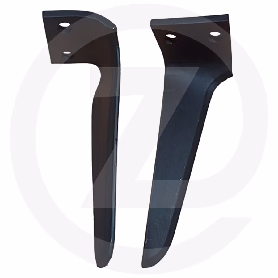 Dent de herse rotative  droite - forgée - 300 x 12 mm