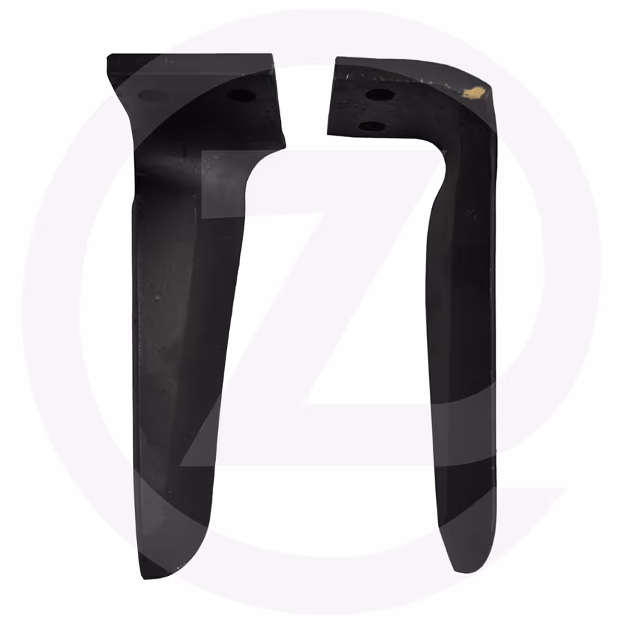 Dent de herse rotative  droite - forgée - 300 x 14 mm