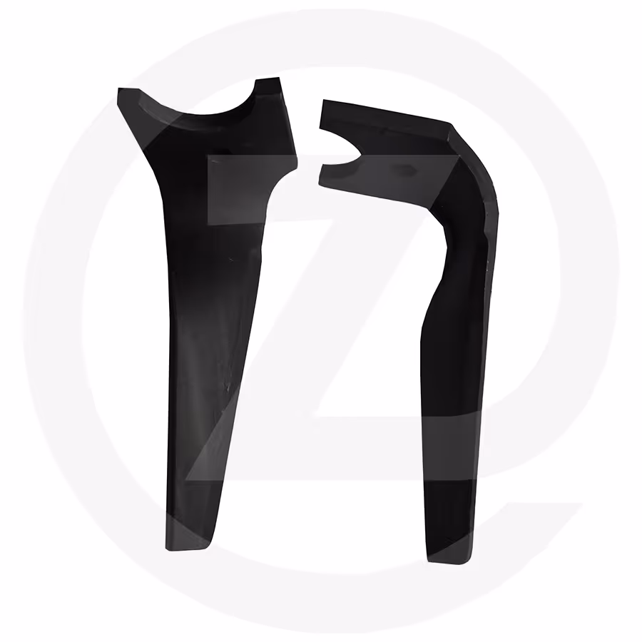 Dent de herse rotative  droite - forgée - 315 x 16 mm