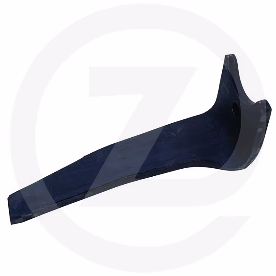 Dent de herse rotative  droite - forgée -330 x 15 mm
