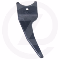 Dent de herse rotative  droite - forgée - 350 x 15 mm