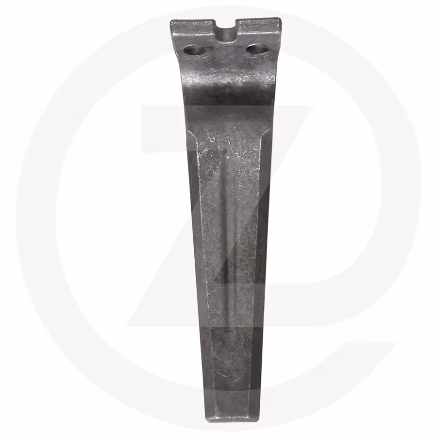 Dent de herse rotative  droite - gauche moulee - 300 x 15 mm