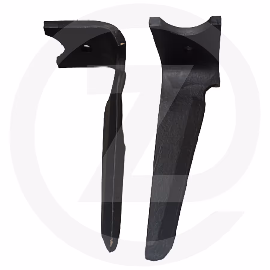 Dent de herse rotative  droite montage rapide forgée - 320 x 15 mm