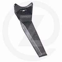 Dent de herse rotative gauche montage rapide forgée - 318 x 16 mm Kuhn 52596510