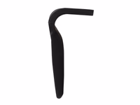 Dent de herse rotative Kverneland. 100x18x320mm Droit. Entre-axe: Ø trou 18.5mm. Correspond à: MA44000150