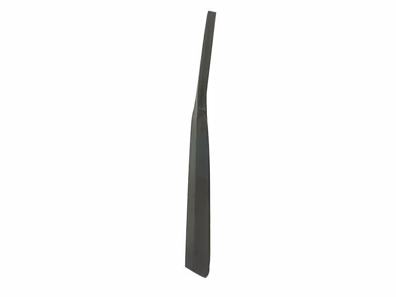 Dent de herse rotative Maschio. 60x12x370mm Droit. Entre-axe: 44mm. Ø trou 12.5mm. Correspond à: 10100266