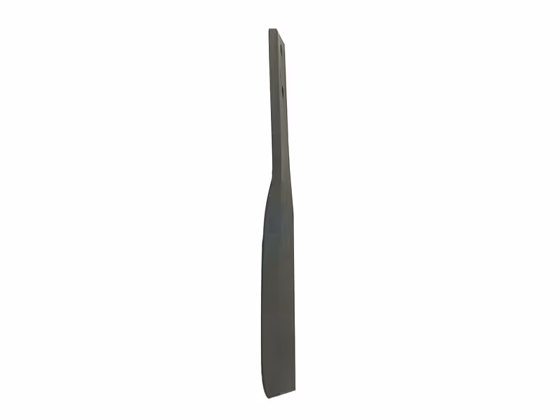 Dent de herse rotative Maschio. 60x12x370mm Gauche. Entre-axe: 44mm. Ø trou 12.5mm. Correspond à: 10100265